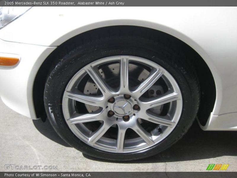 Alabaster White / Ash Grey 2005 Mercedes-Benz SLK 350 Roadster