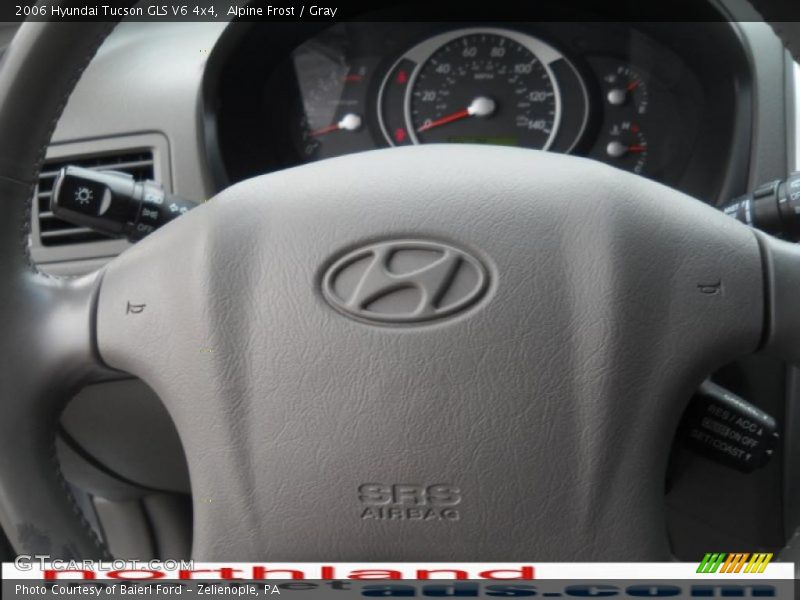 Alpine Frost / Gray 2006 Hyundai Tucson GLS V6 4x4