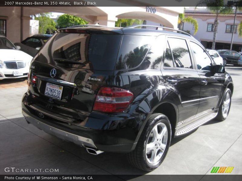 Black / Black 2007 Mercedes-Benz ML 350 4Matic