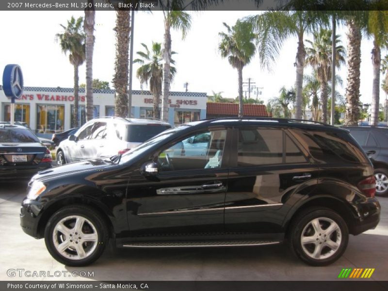 Black / Black 2007 Mercedes-Benz ML 350 4Matic