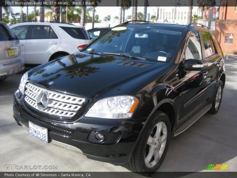 Black / Black 2007 Mercedes-Benz ML 350 4Matic
