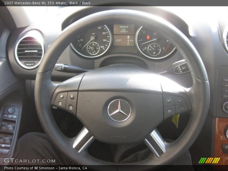 Black / Black 2007 Mercedes-Benz ML 350 4Matic