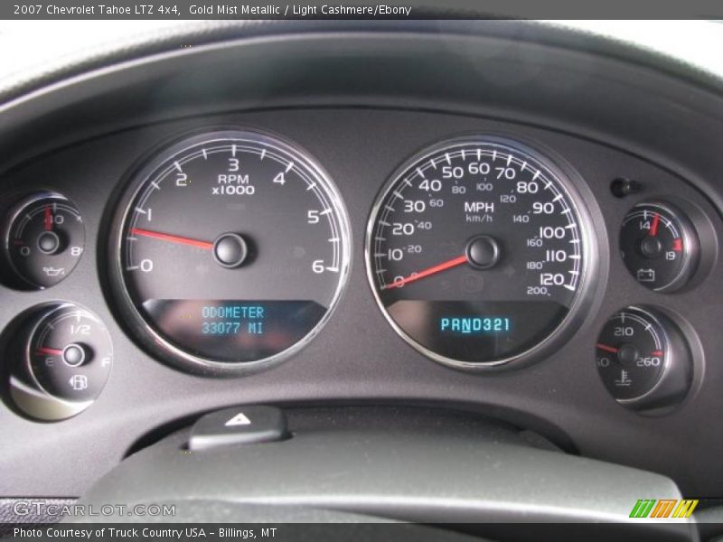 Gold Mist Metallic / Light Cashmere/Ebony 2007 Chevrolet Tahoe LTZ 4x4