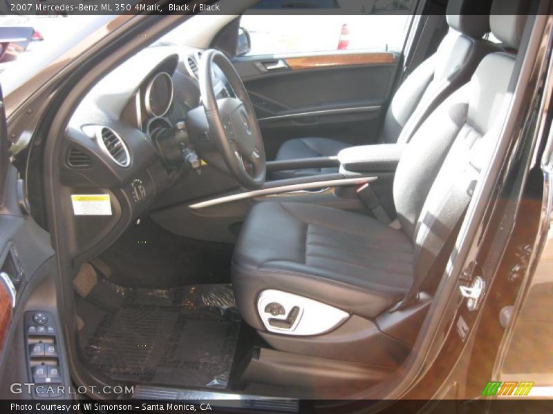Black / Black 2007 Mercedes-Benz ML 350 4Matic