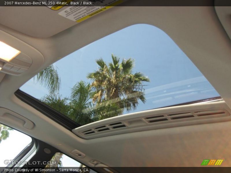 Black / Black 2007 Mercedes-Benz ML 350 4Matic