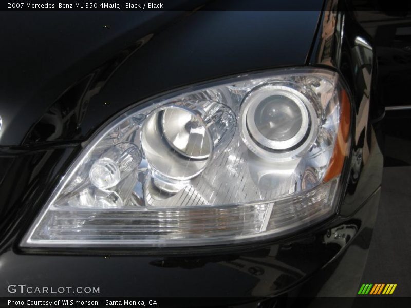 Black / Black 2007 Mercedes-Benz ML 350 4Matic