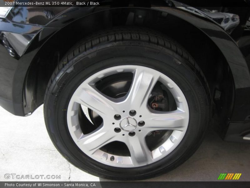 Black / Black 2007 Mercedes-Benz ML 350 4Matic
