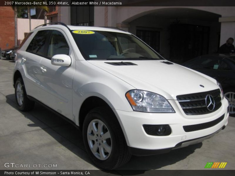 Alabaster White / Macadamia 2007 Mercedes-Benz ML 350 4Matic