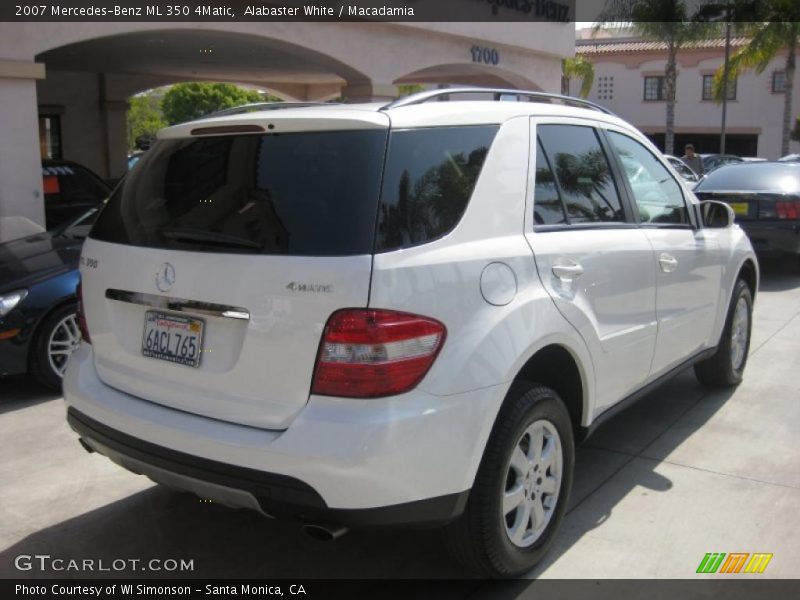 Alabaster White / Macadamia 2007 Mercedes-Benz ML 350 4Matic