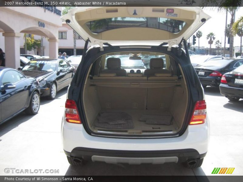 Alabaster White / Macadamia 2007 Mercedes-Benz ML 350 4Matic
