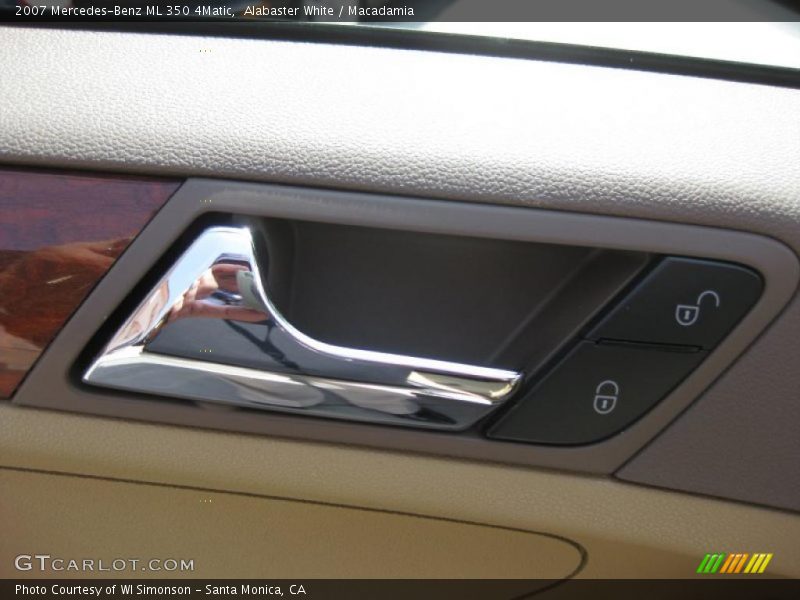 Alabaster White / Macadamia 2007 Mercedes-Benz ML 350 4Matic