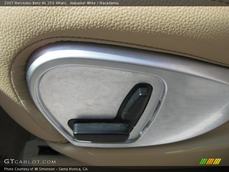 Alabaster White / Macadamia 2007 Mercedes-Benz ML 350 4Matic