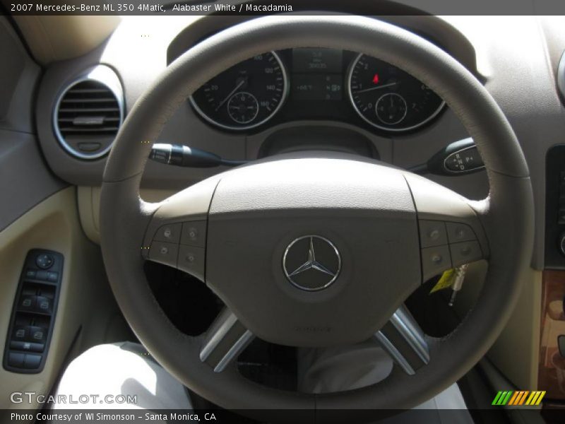 Alabaster White / Macadamia 2007 Mercedes-Benz ML 350 4Matic