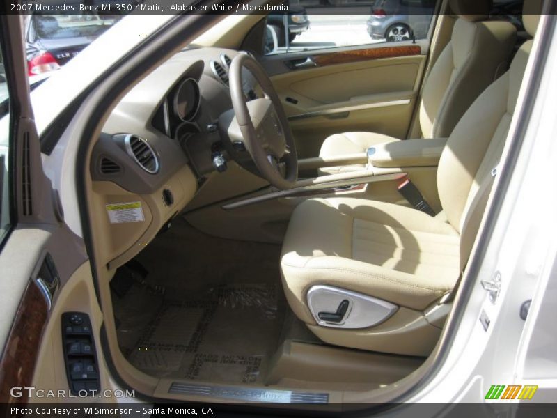 Alabaster White / Macadamia 2007 Mercedes-Benz ML 350 4Matic