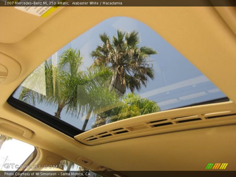 Alabaster White / Macadamia 2007 Mercedes-Benz ML 350 4Matic