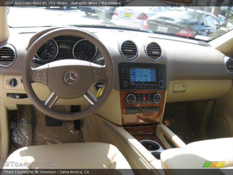 Alabaster White / Macadamia 2007 Mercedes-Benz ML 350 4Matic