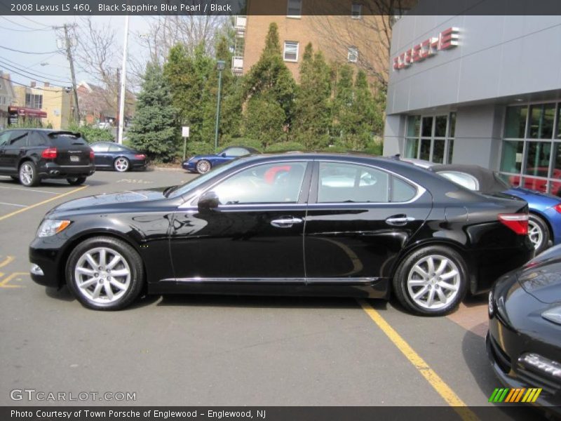 Black Sapphire Blue Pearl / Black 2008 Lexus LS 460
