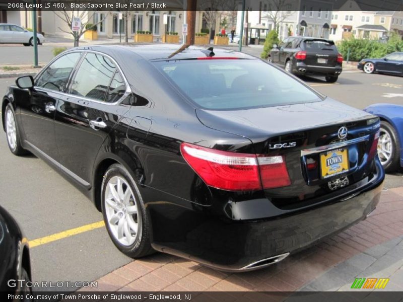 Black Sapphire Blue Pearl / Black 2008 Lexus LS 460