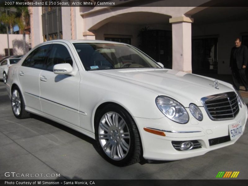 Arctic White / Cashmere 2007 Mercedes-Benz E 350 Sedan