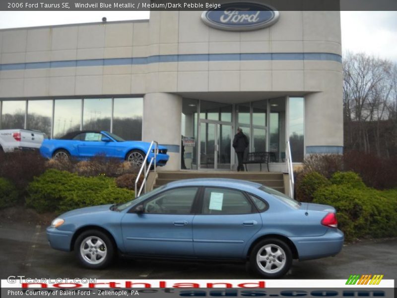 Windveil Blue Metallic / Medium/Dark Pebble Beige 2006 Ford Taurus SE