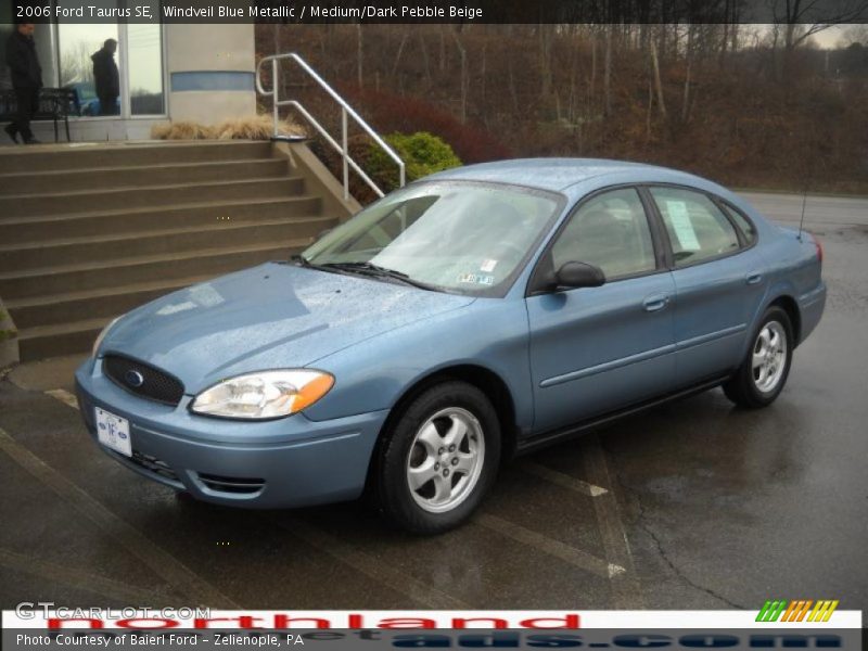 Windveil Blue Metallic / Medium/Dark Pebble Beige 2006 Ford Taurus SE