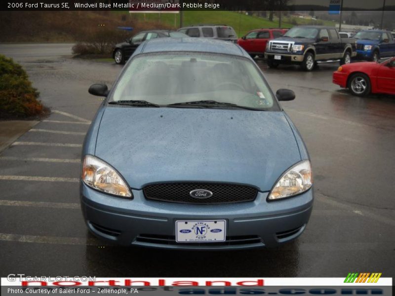 Windveil Blue Metallic / Medium/Dark Pebble Beige 2006 Ford Taurus SE