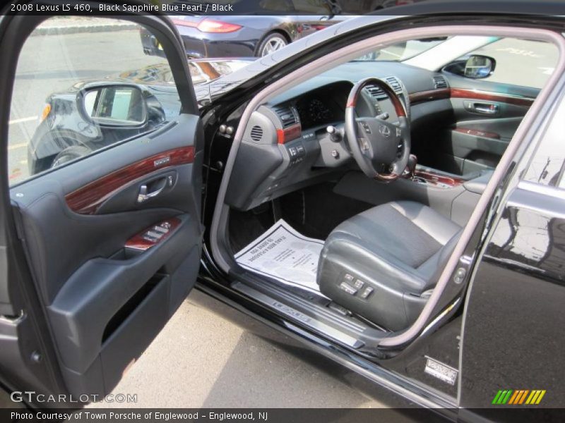 Black Sapphire Blue Pearl / Black 2008 Lexus LS 460