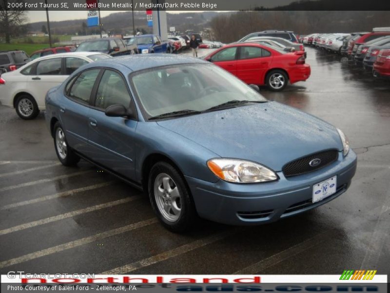 Windveil Blue Metallic / Medium/Dark Pebble Beige 2006 Ford Taurus SE
