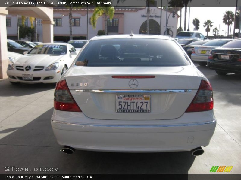 Arctic White / Cashmere 2007 Mercedes-Benz E 350 Sedan