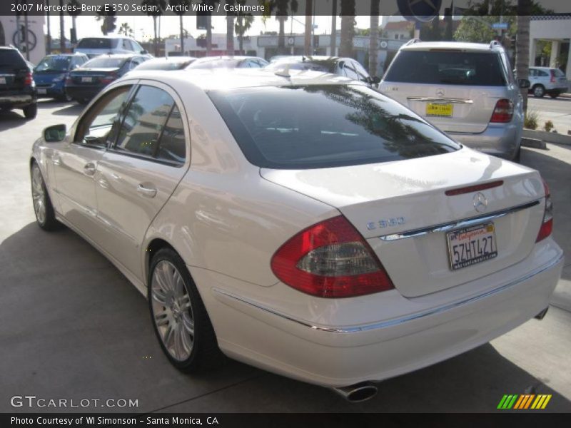 Arctic White / Cashmere 2007 Mercedes-Benz E 350 Sedan