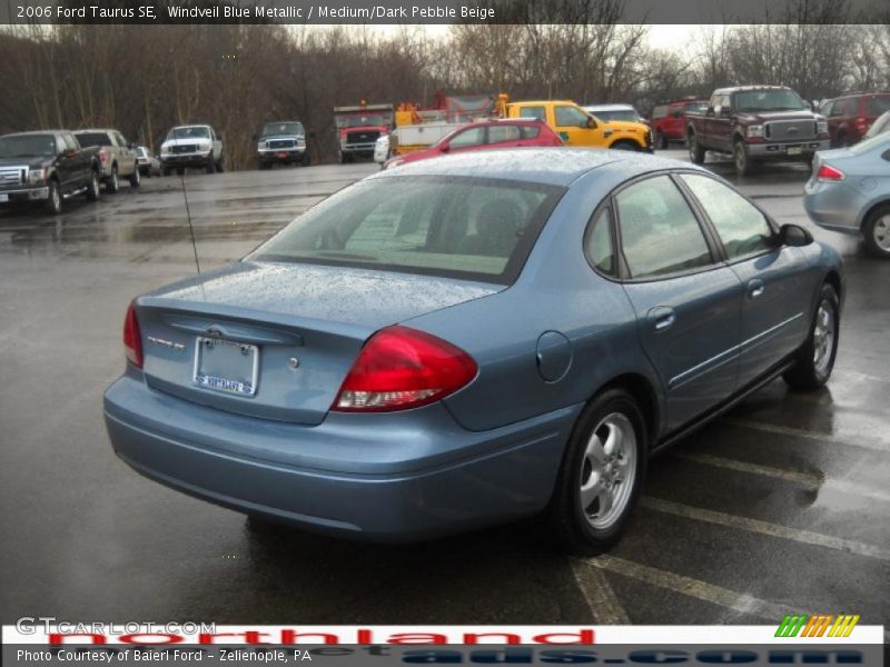 Windveil Blue Metallic / Medium/Dark Pebble Beige 2006 Ford Taurus SE