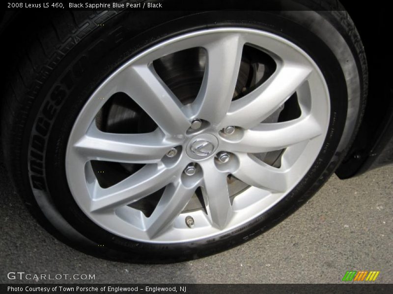 Black Sapphire Blue Pearl / Black 2008 Lexus LS 460
