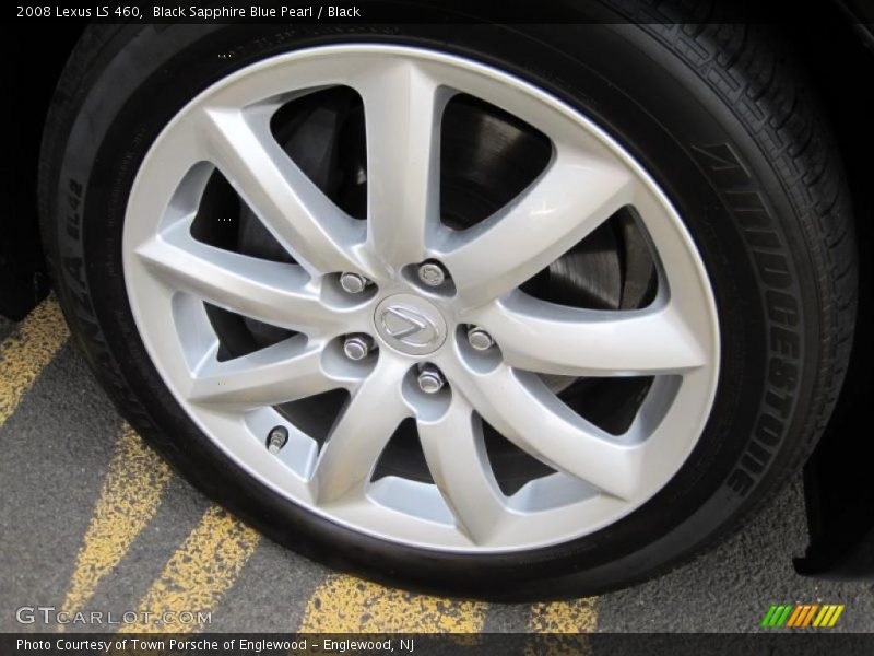 Black Sapphire Blue Pearl / Black 2008 Lexus LS 460