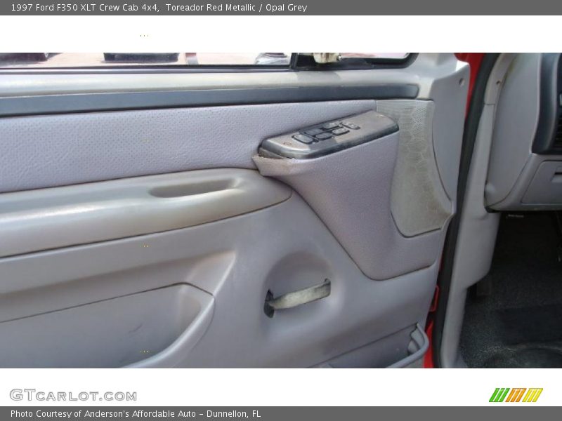 Toreador Red Metallic / Opal Grey 1997 Ford F350 XLT Crew Cab 4x4