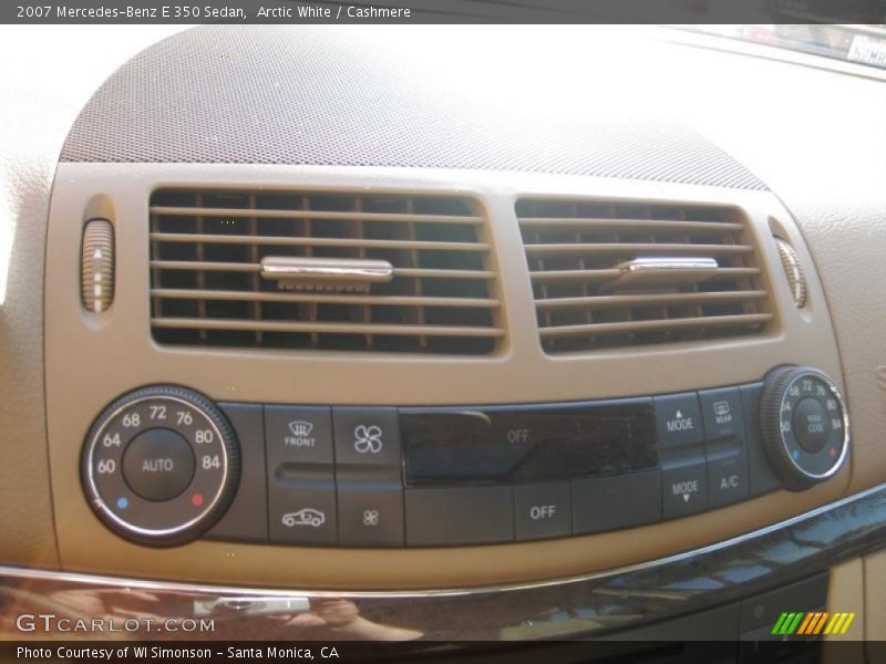 Arctic White / Cashmere 2007 Mercedes-Benz E 350 Sedan