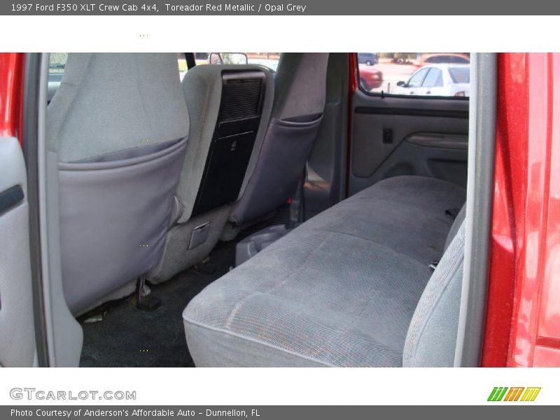 Toreador Red Metallic / Opal Grey 1997 Ford F350 XLT Crew Cab 4x4