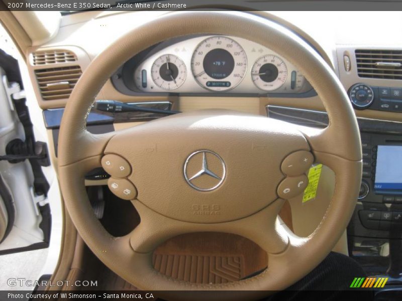 Arctic White / Cashmere 2007 Mercedes-Benz E 350 Sedan