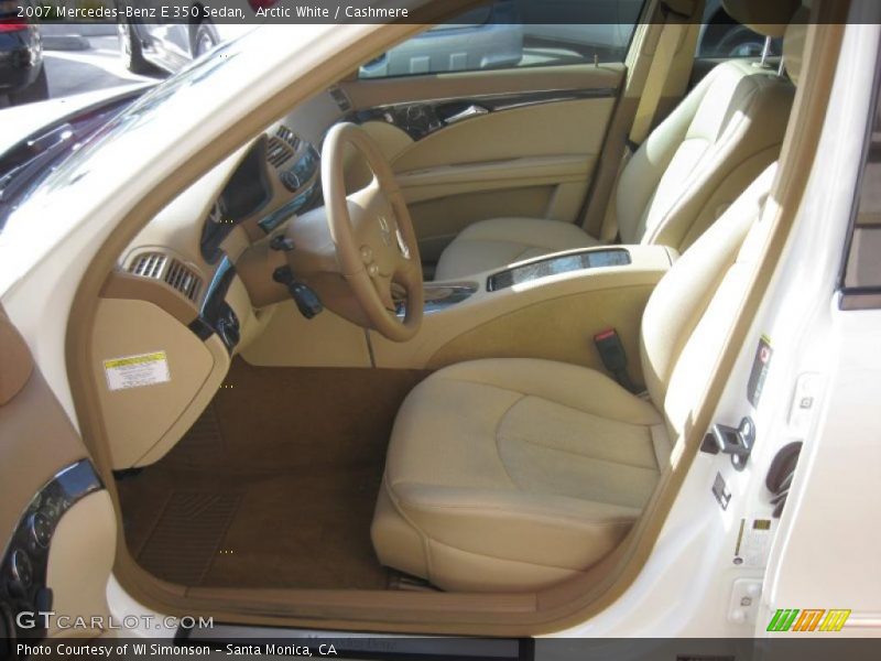 Arctic White / Cashmere 2007 Mercedes-Benz E 350 Sedan
