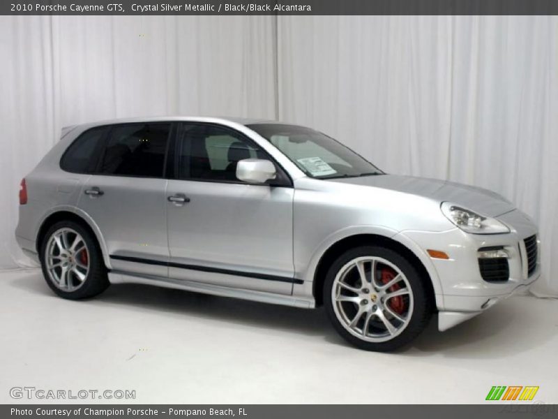 Crystal Silver Metallic / Black/Black Alcantara 2010 Porsche Cayenne GTS