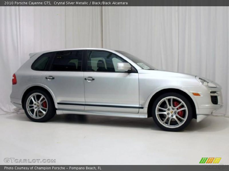 Crystal Silver Metallic / Black/Black Alcantara 2010 Porsche Cayenne GTS
