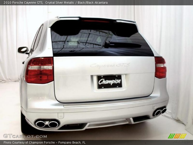 Crystal Silver Metallic / Black/Black Alcantara 2010 Porsche Cayenne GTS
