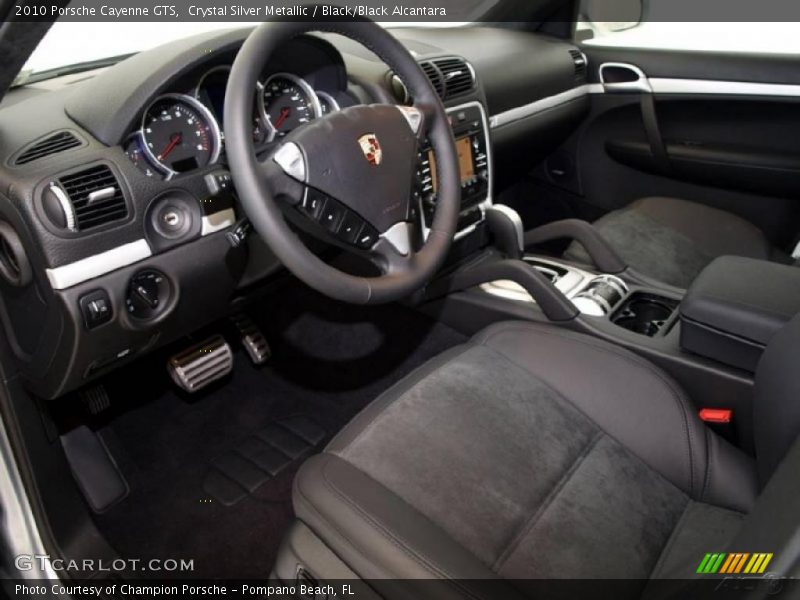 Crystal Silver Metallic / Black/Black Alcantara 2010 Porsche Cayenne GTS