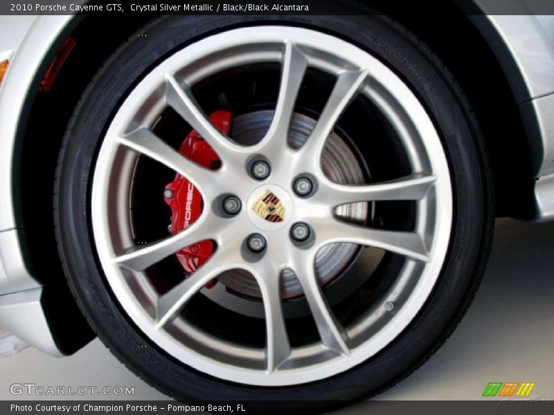 Crystal Silver Metallic / Black/Black Alcantara 2010 Porsche Cayenne GTS