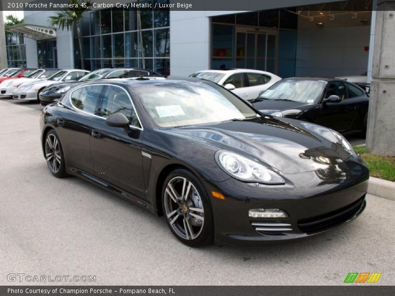 Carbon Grey Metallic / Luxor Beige 2010 Porsche Panamera 4S
