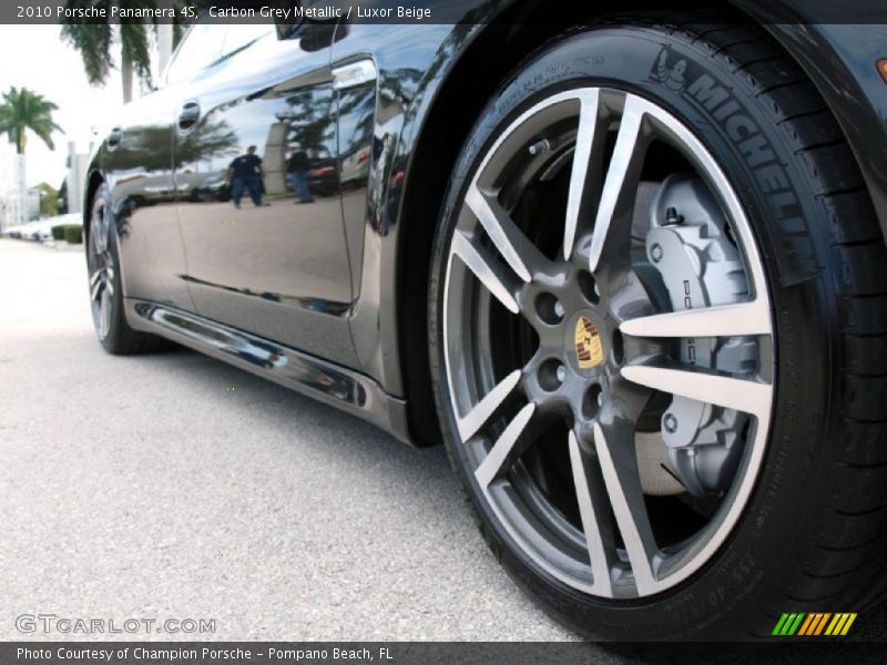 Carbon Grey Metallic / Luxor Beige 2010 Porsche Panamera 4S