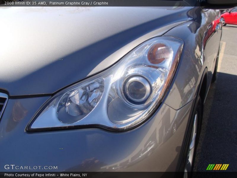 Platinum Graphite Gray / Graphite 2008 Infiniti EX 35 AWD