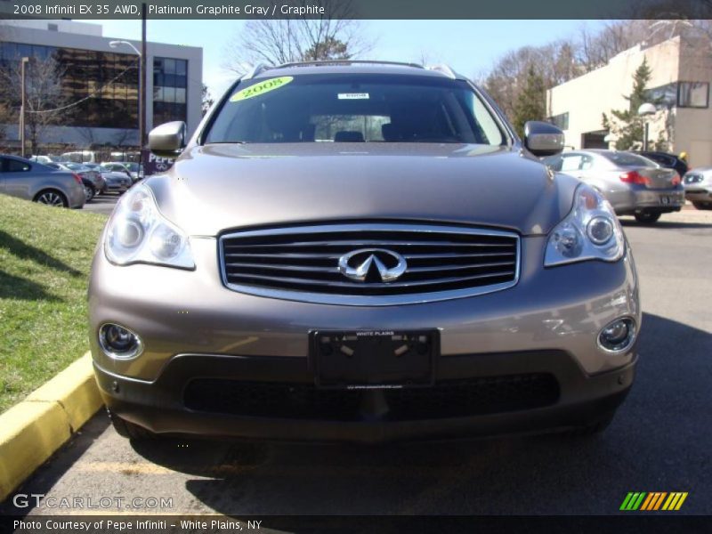 Platinum Graphite Gray / Graphite 2008 Infiniti EX 35 AWD
