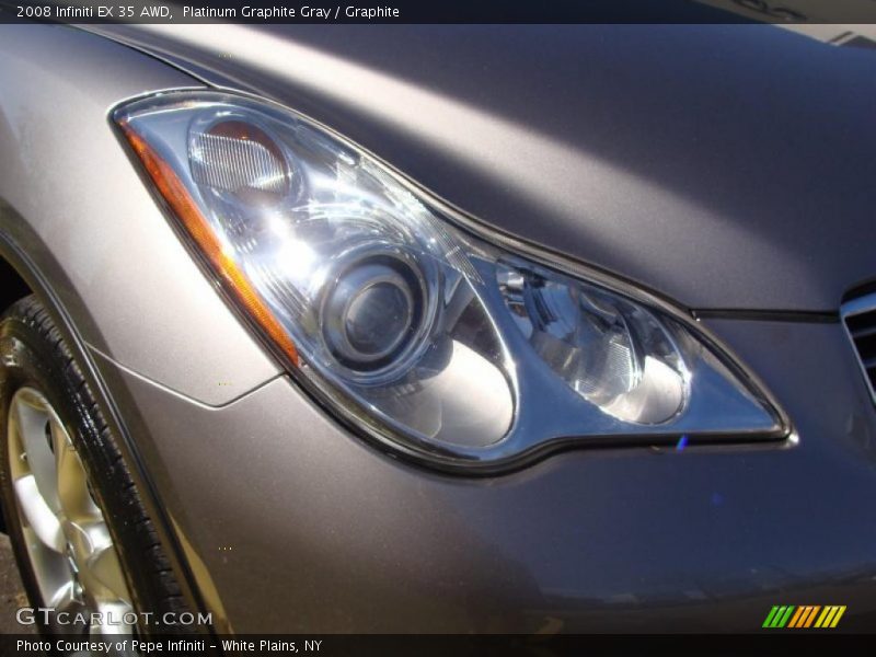 Platinum Graphite Gray / Graphite 2008 Infiniti EX 35 AWD