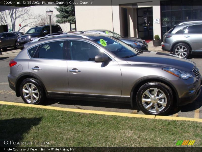 Platinum Graphite Gray / Graphite 2008 Infiniti EX 35 AWD