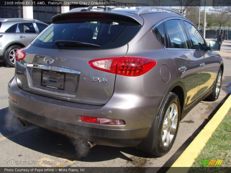Platinum Graphite Gray / Graphite 2008 Infiniti EX 35 AWD